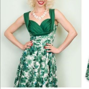 Trashy Diva Jade Watercolor dress with Bolero
